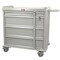 Harloff Aluminum Punch Card Medication Cart for Nursing Homes, 750 Punch Card Capacity, Key Lock AL600PC - alternate 1